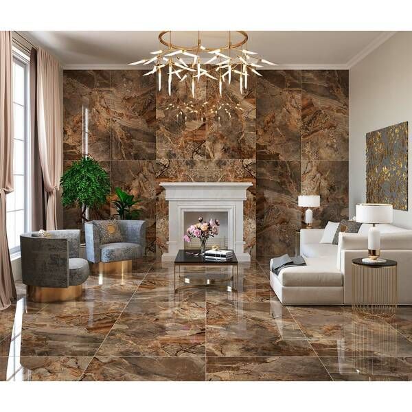 Керамограніт Almera Ceramica-2 Xl TPG1890175 Marron Imperial 90x180 см 449737 фото