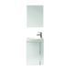 Комплект меблів Royo Elegance 122910 дзеркало 45 см + тумба з раковиною підвісна 45 см білий 283644 фото 1