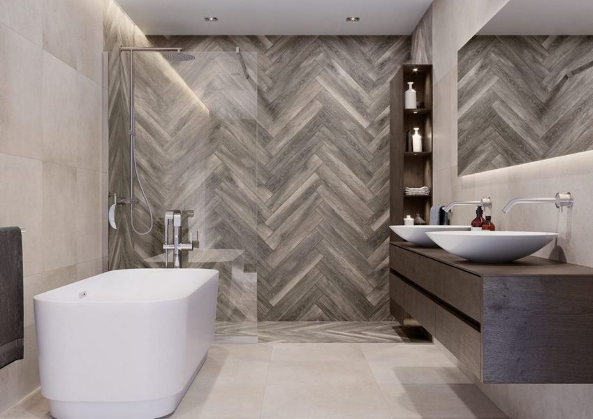 Плитка підлогова Tramonto Grigio 110x600x8 Cerrad 5902510808082 фото