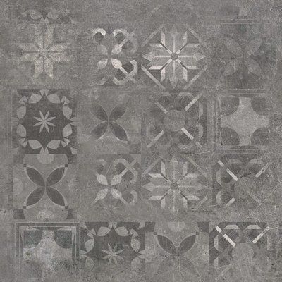 Плитка керамогранитная Softcement Graphite Decor Patchwork POL 597x597x8 Cerrad 5903313318105 фото