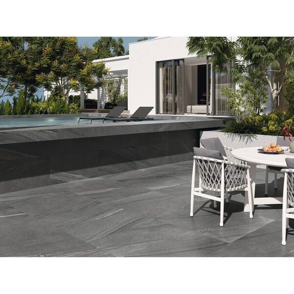 Керамограніт Baldocer CUTSTONE Graphite Lapatto Rect 60x120 см 535452 фото