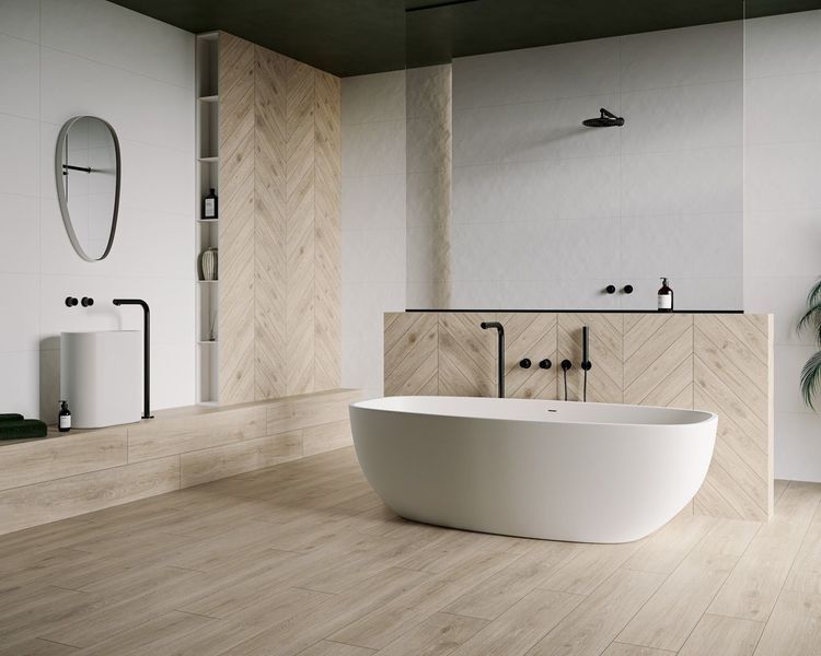 Плитка керамогранитная Heartwood Crema RECT STR 198x1798x9 Paradyz R-R-0,2X1,8-1-HEWO.CR фото