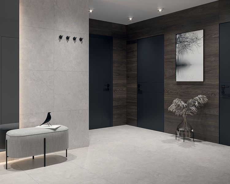 Плитка керамогранитная Lightstone Grey RECT LAP 598x598x9 Paradyz RHR-598X598-1-LIGH.GR фото