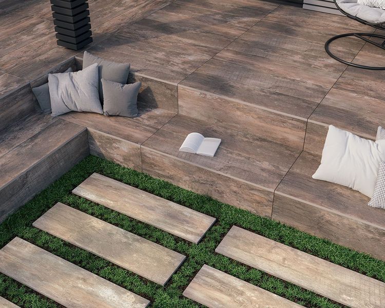Плитка керамогранітна Wetwood Beige 2.0 RECT STR 295x1195x20 Paradyz R-R-0,3X1,2-1-WETW.BE20 фото