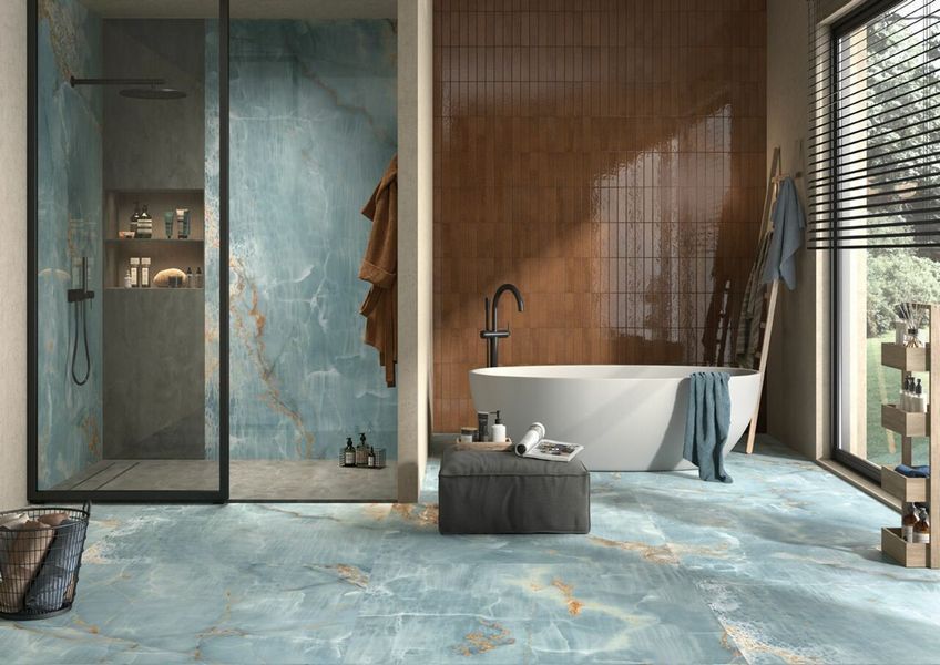 Плитка керамогранітна BLU AQ6 260 LP LAP 1200x2600x6 Imola BLU AQ6 260 LP фото