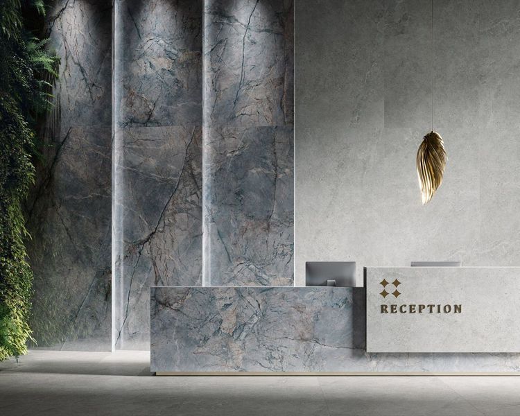 Плитка керамогранитная Monet Blue RECT POL 1200x1200x9 Paradyz RPR-1,2X1,2-1-MOET.BL фото