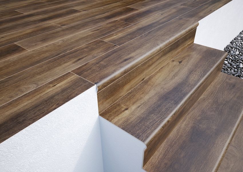 Ступень с капиносом V-shape Mattina Marrone 320-50x1202x10 Cerrad 5902510801571 фото
