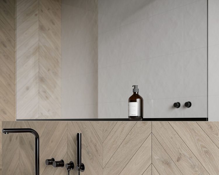 Декор Heartwood Cardamon Chevron правий 98x598x9 Paradyz R-R-098X598-1-HEWO.CD-P фото
