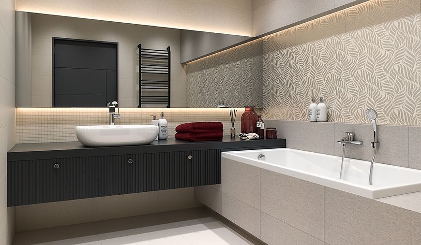 Плитка керамогранітна Symetro Beige 600x600x9,5 Paradyz R---600X600-1-SYME.BE---2 фото