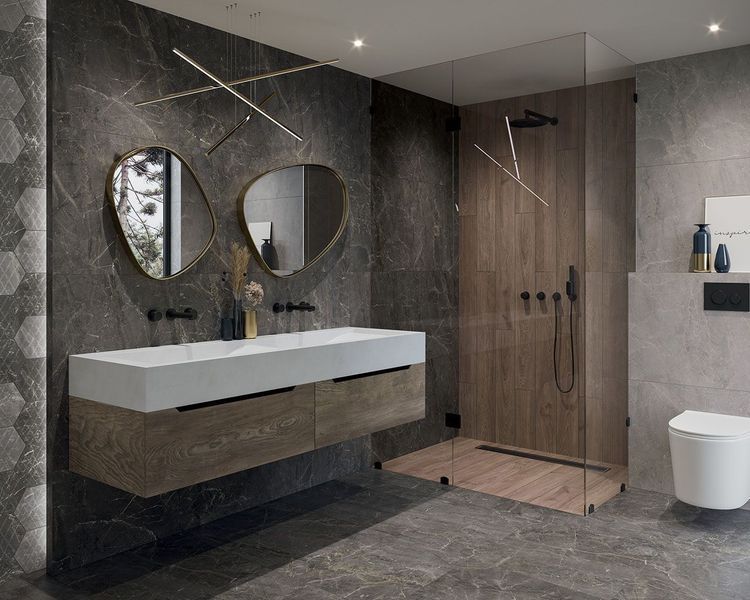 Плитка керамогранитная Marvelstone Grey RECT 598x598x9 Paradyz R-R-598X598-1-MARV.GR фото