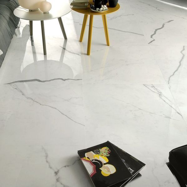 Плитка керамогранітна LGWETL4 Statuario Bianco RECT LUX POL 600x600x10 Lea Ceramica LGWETL4 фото