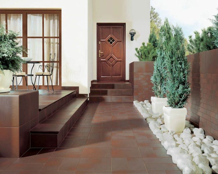 Сходинка з капіносом пряма 5951 Cloud Brown STR 300x330x11 Paradyz Z---300X330-1-CLOU.BRKP-2 фото