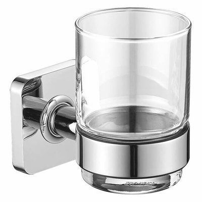 Склянка Devit Laguna 6710110 з тримачем хром 429369 фото