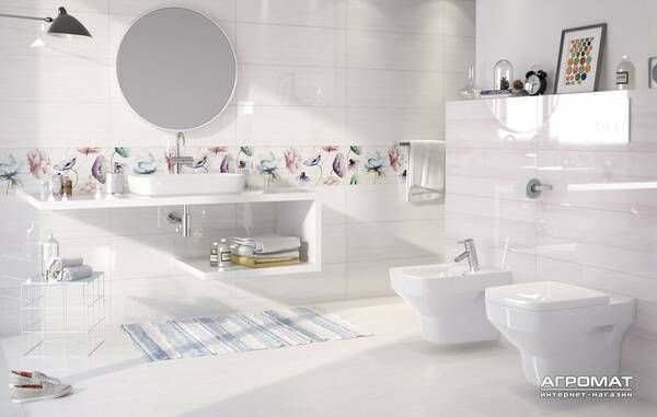 Плитка Opoczno Elegant Stripes Stripes White 25x75 см 281322 фото