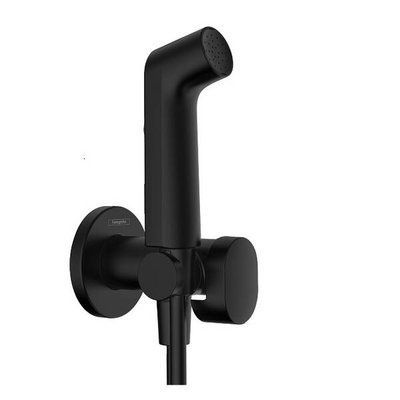 Гігієнічний душ Hansgrohe Bidette 1jet S 29232670 зі шлангом та тримачем, чорний матовий 537127 фото