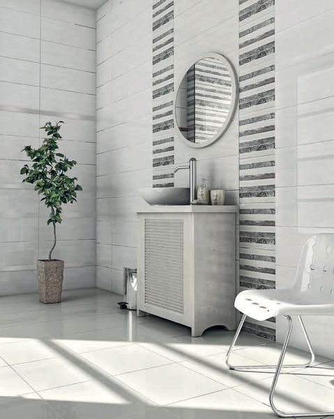 Плитка стінова Lakewood White Glossy 200x600 Ceramika Color 5902627430480 фото