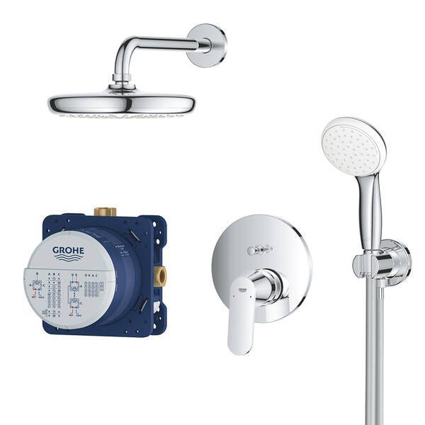 Душова система прихованого монтажу Grohe Eurosmart Cosmopolitan 25219001 із системою Tempesta 210 435991 фото