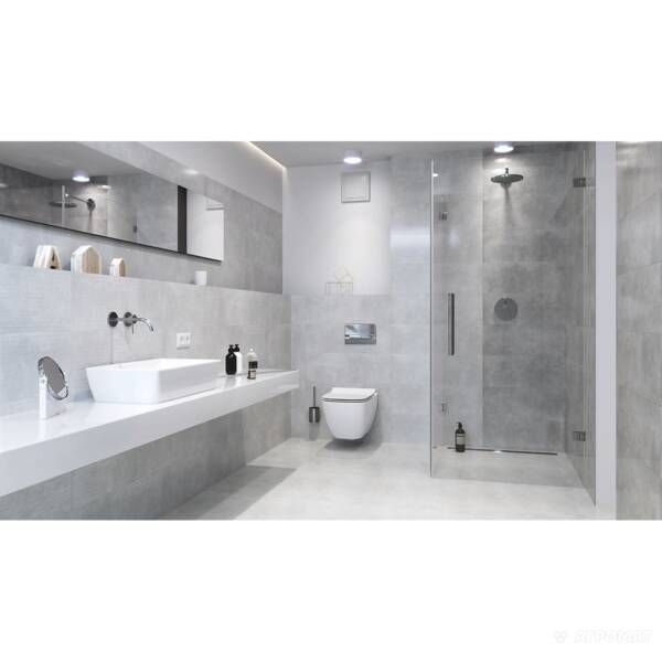 Плитка Opoczno Flower Cemento Mp706 Grey 24x74 см 374470 фото