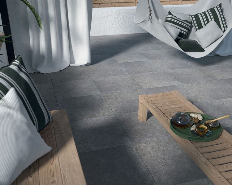 Плитка керамогранітна Optimal Antracite 2.0 RECT 595x595x20 Paradyz R-R-595X595-1-OPTI.AN20 фото