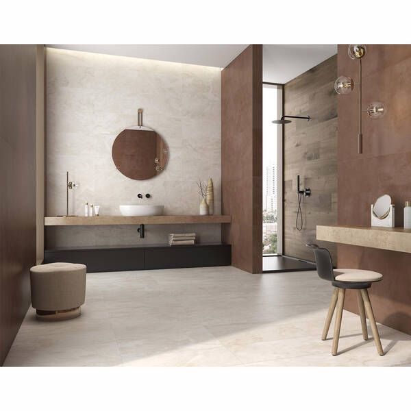 Керамограніт Pamesa Fiume Beige (Fam017/Compacglass Rect) 60х120 см 535818 фото