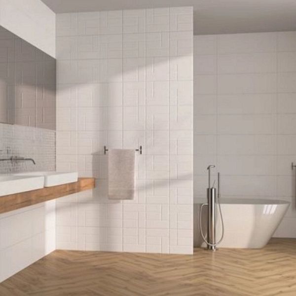 Плитка стінова Art White RECT 250x750 Ceramika Color 5903943500369 фото