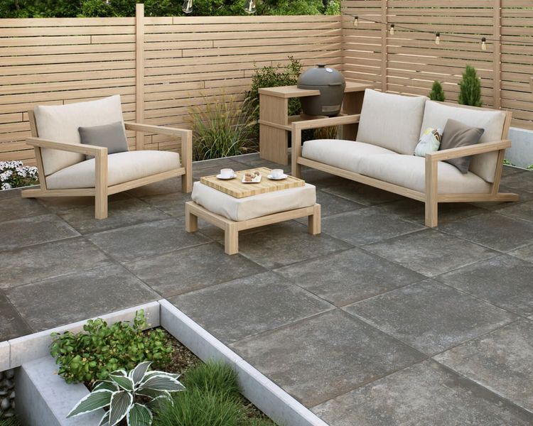 Плитка керамогранітна Path Antracite 2.0 RECT 595x595x20 Paradyz R-R-595X595-1-PATH.AN20 фото