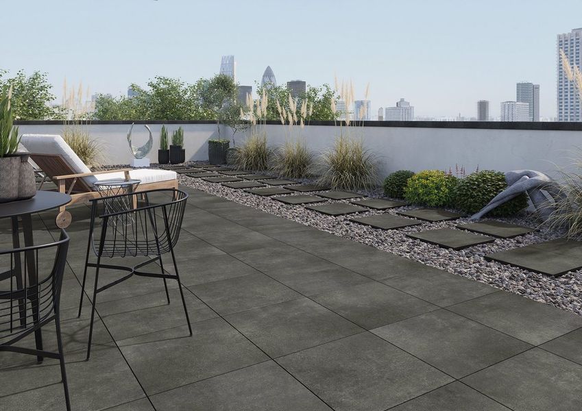 Плитка керамогранитная Stratic Anthracite 2.0 RECT 597x597x20 Cerrad 5900423052158 фото