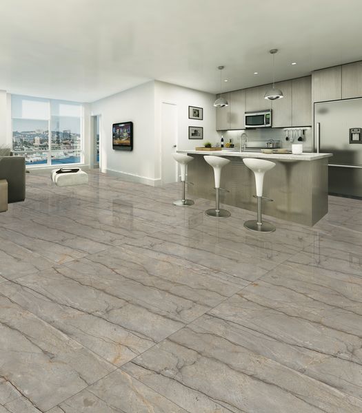 Плитка керамогранітна Monalisa Gris POL 600x1200 Raviraj MONALISA GRIS (POLISHED) фото