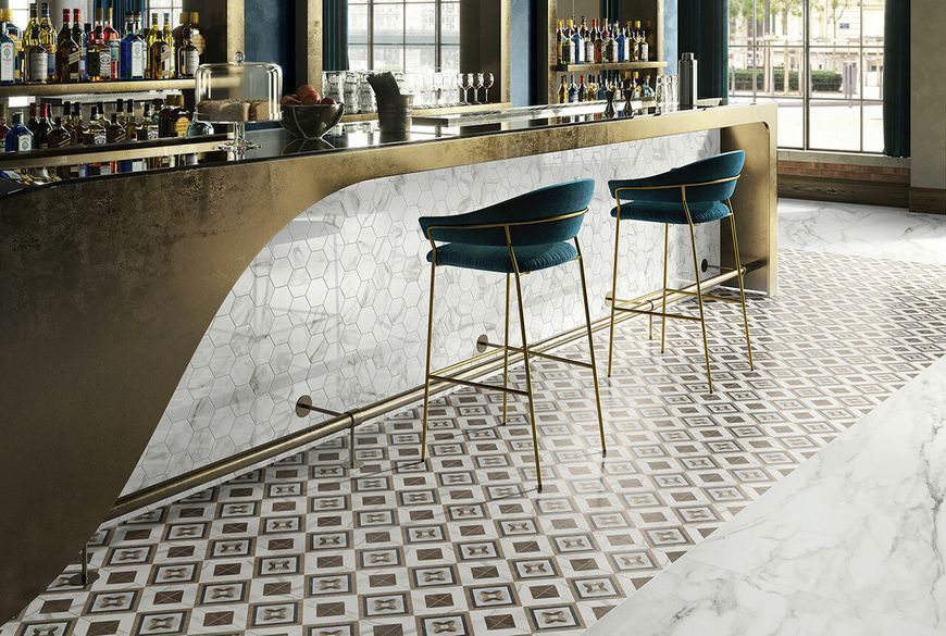 Плитка керамогранітна CSAIGL0220 Intarsi Glam 02 200x200x10 Sant'agostino CSAIGL0220 фото