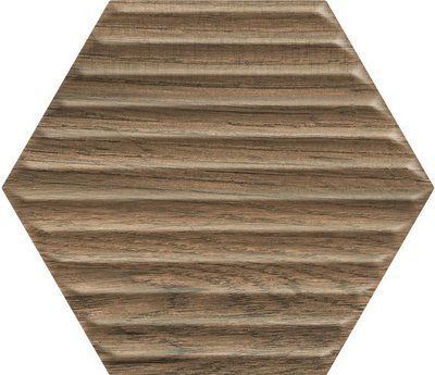 Плитка настенная Serene Brown Heksagon STR 171x198x9 Paradyz SS--198X171-1-SERE.BR фото