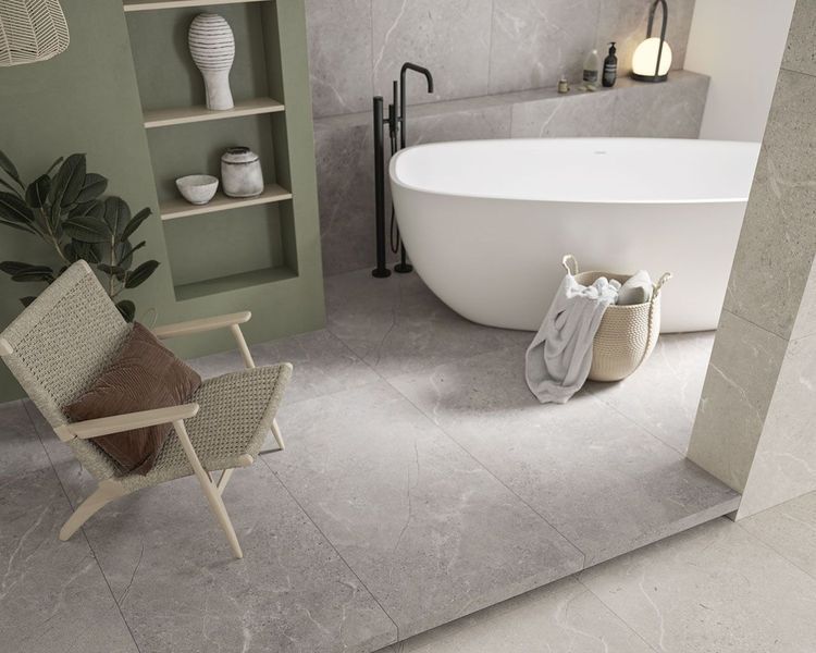 Плитка керамогранитная Sunnydust Light Grys RECT 598x1198x10 Paradyz R-R-0,6X1,2-1-SUNN.GRLG-3 фото