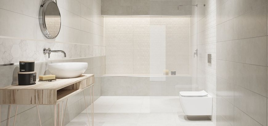 Плитка настенная Universal White Hexagon RECT 250x750x9 Ceramika Color 5902627433498 фото