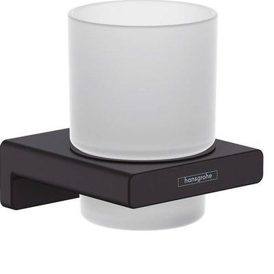 Склянка Hansgrohe AddStoris 41749670 з тримачем чорний матовий 504895 фото