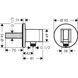 Шлангове підключення Hansgrohe FixFit S 26888000 з тримачем для душу 530138 фото 2
