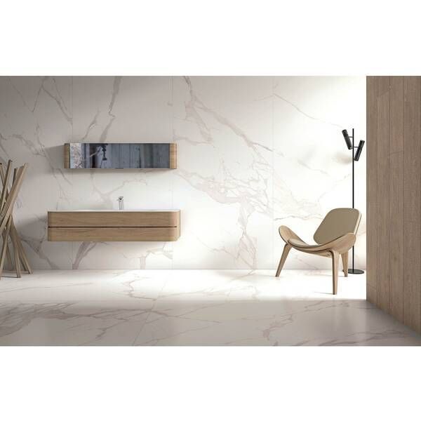 Керамограніт Megagres-2 Statuario Rect Parlak Nano 120x240 см 469575 фото