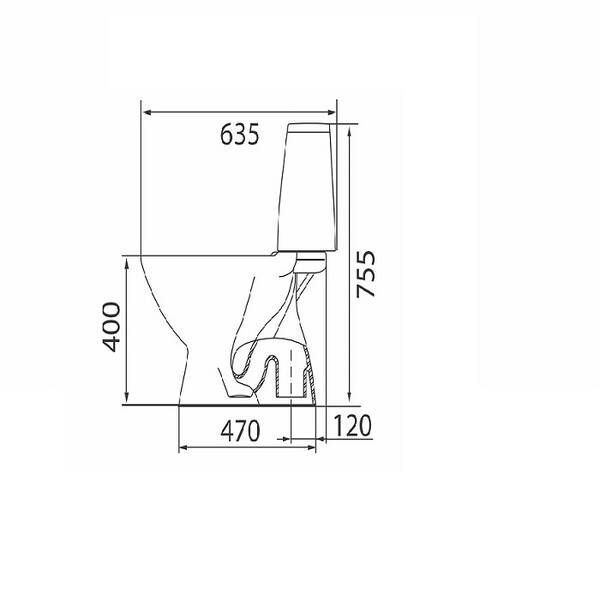 Унітаз-компакт KOLO Runa L89206200 з сидінням з кришкою Duroplast, soft-close 531532 фото