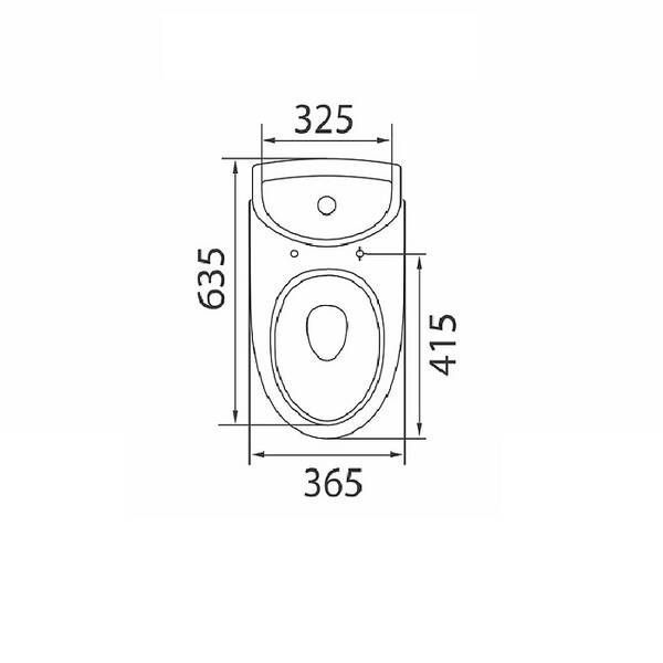 Унітаз-компакт KOLO Runa L89206200 з сидінням з кришкою Duroplast, soft-close 531532 фото