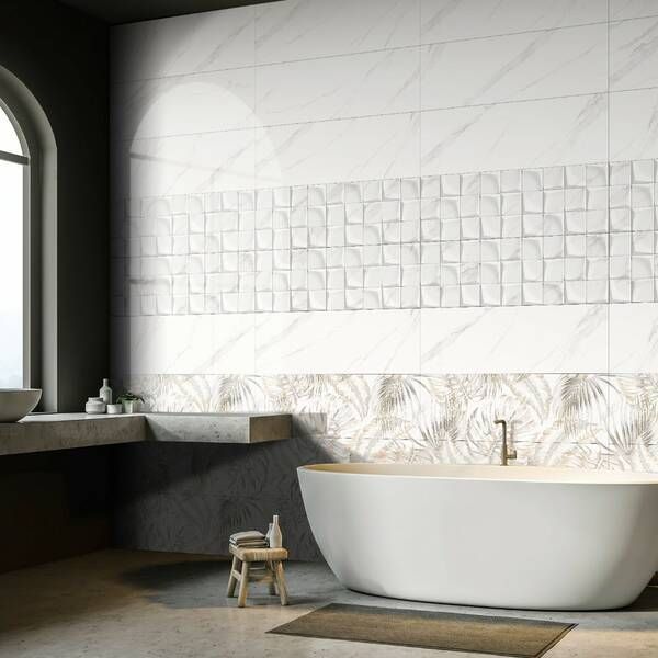 Плитка Ceramica Deseo Calacata Siene Decor Flower 30х90 см 534692 фото