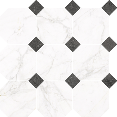 Мозаика Frost White M-o-FW 10 POL 330x330x8,5 Nowa Gala M-O-FW010000-X00-1-1 фото