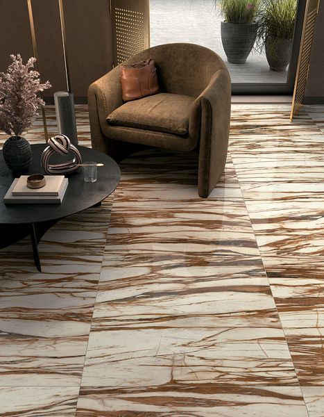 Плитка керамогранитная WA 01 Calacatta Copper LUC SQ 1200x2780x6 Mirage AQM6 фото