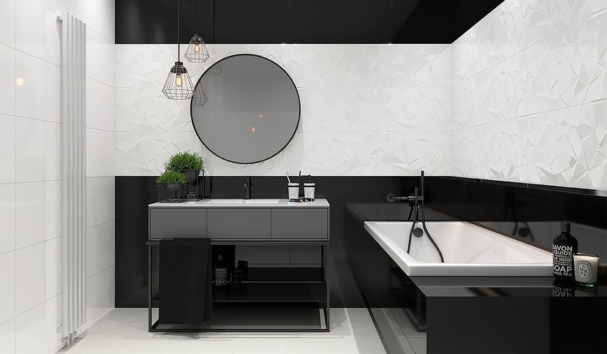 Плитка стінова Synergy Nero 300x600x9 Paradyz S---300X600-1-SYNE.NE фото