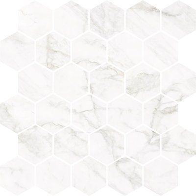 Мозаика Frost White Heksagon POL 270x270x8,5 Nowa Gala M-H-FW010000-X00-1-1 фото