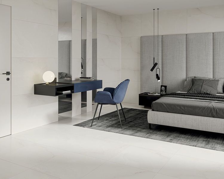 Плитка керамогранітна Elegantstone Bianco RECT LAP 598x598x9 Paradyz RHR-598X598-1-ELST.BI фото