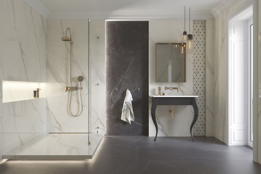 Плитка керамогранитная Calacatta POL 898x898x9 Paradyz RPR-898X898-1-CALA.--N фото