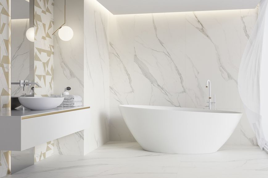 Плитка керамогранитная Calacatta POL 898x898x9 Paradyz RPR-898X898-1-CALA.--N фото