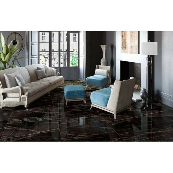 Керамограніт Argenta Ceramica Tantalo Negro 60x120 см 416322 фото