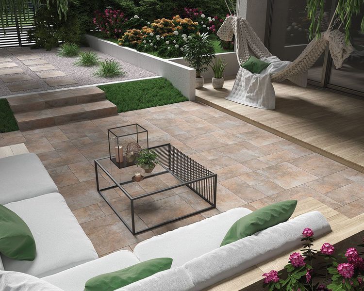Плитка керамогранитная Burlington Rust 2.0 RECT STR 595x1195x20 Paradyz R-R-0,6X1,2-1-BURL.RU20 фото