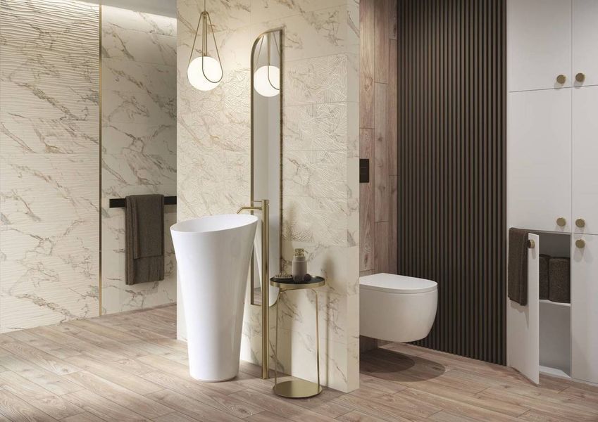 Плитка стінова Serene Bianco RECT 250x750x9 Paradyz S-R-250X750-1-SERE.BI фото