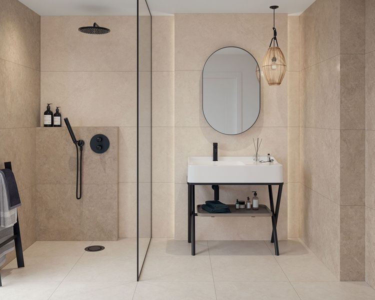 Плитка керамогранітна Lightstone Crema RECT LAP 598x598x9 Paradyz RHR-598X598-1-LIGH.CR фото