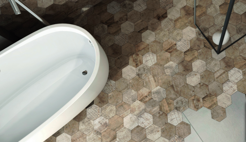 Мозаїка Timber Hexagon RECT 283x408x9,5 StarGres 5903978231573 фото